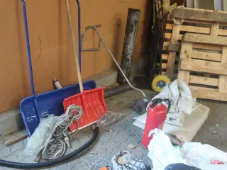 Snesknovle, sækkevogn m.m.