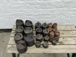 Gamle jern vægt lodder