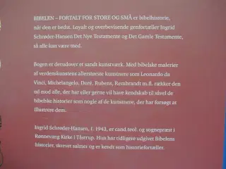 bibelen fortalt for store og små, af ingrid schrød