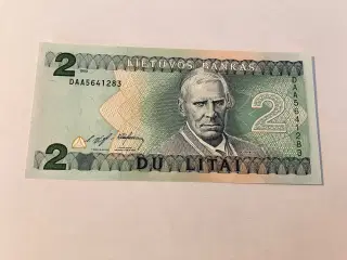 2 Litai 1993 Lithuania