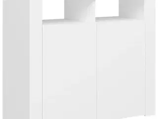 Skænk med LED-lys 80x35x75 cm hvid