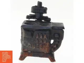 Antik jernkomfur miniature (str. 7 x 5 cm)