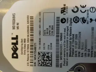 2x160gb Dell stationær sata harddiske