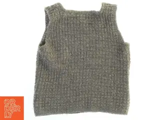 Strikket vest (str. Størrelsen er ikke angivet, men vurderes til at være voksenstørrelse.)