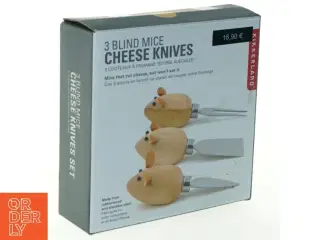 3 Blind Mice Osteknive Sæt fra Kikkerland (str. 16x5 cm)