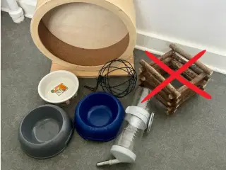 🐹 Tilbehør til gnaver, kanin - kun 20 kr. pr. del