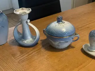 Vase, Sukkerskål, lysestage, salt og pebersæt 