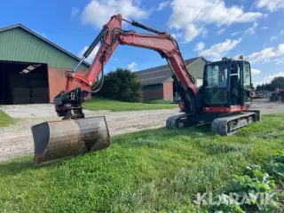Gravemaskine Kubota KX080-4a med skovle