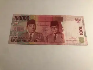 100000 rupiah Indonesia