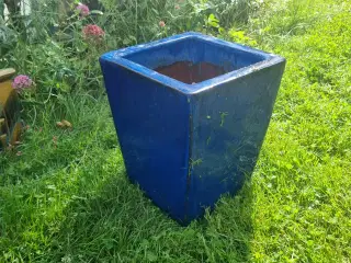 Blå firkantet havekrukke