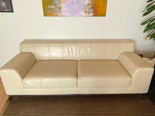 Lædersofa, let at holde ren og pæn