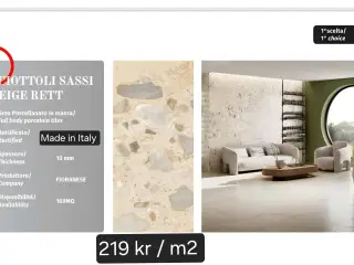 Fliser/ klinker fra Italien 