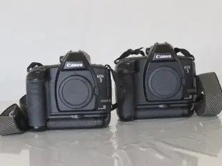 2x Canon EOS 3 spejlrefleks