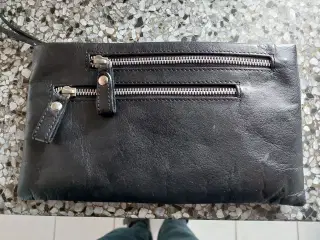 Ny lille Hånd-Taske I sort Skind 