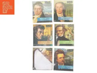Samling af klassiske komponist cd&#39;er (str. 13,5x15, 6 styk cm) (Bog)