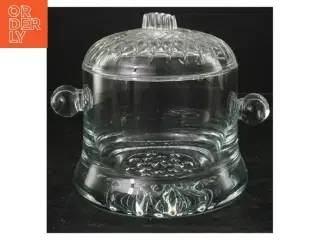 Glasbeholder med låg (str. 13x15 cm)
