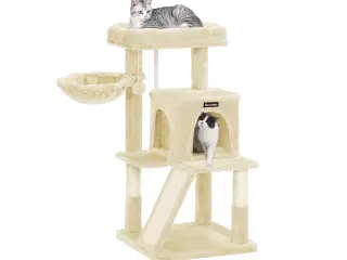 Kattetræ med ekstra bred liggeplads – beige PCT51M