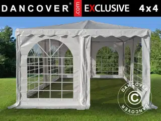 Pagodetelt Exclusive 4x4m PVC, Hvid