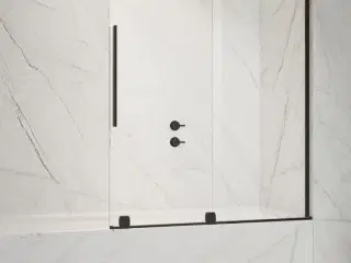 FJS7210-H Faro 72 Skydedør badekar væg løsning 1000mm sort, ny