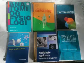 ANATOMI & FYSIOLOGI, PSYKIATRI - Studiebøger
