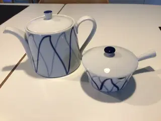 Tekande + smørnæb, Danild Harlekin/Blå Flamme