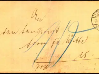 Efterporto - Dokument fra Petershagen 28 - 4 - 1914 - Efterporto 10 Øre