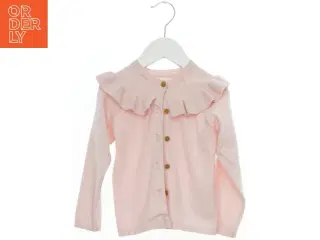 Lyserød cardigan med flæsedetaljer fra M&S (str. 98)
