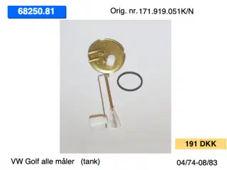Nye VW Personvogns tanke