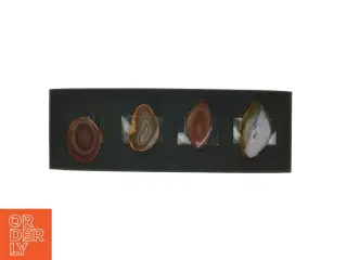 Agat sten i gaveæske fra Swanfieldliving (str. 26x9 cm)