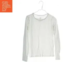 Hvid langærmet bluse fra H&M (str. 140)