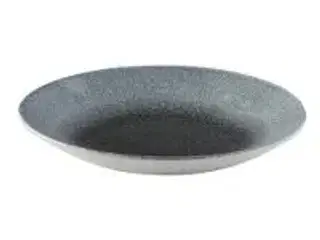 12 stk. Tallerken coupe dyb mørkeblå m/lyseblå D255mm Raku Duo