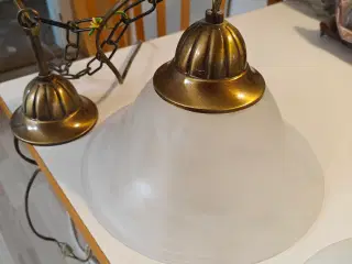 Glas Lamper med messing fatning 