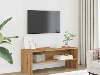 Tv-bord 100x40x40 cm konstrueret træ kunsteg