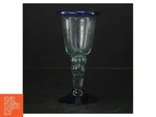 Blåt glas (str. Ø. 8 cm. længde, 16 cm)