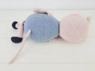 ⭐️- Unik Hjemmestrikket Gustav Gris Bamse