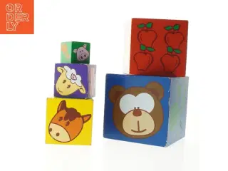 Kids-wood Stabling klodser i træ (str. 14x14 cm)