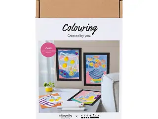 DIY Kit Farvelægning, Paint by numbers, markers, 1 pk.