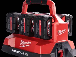 Milwaukee packoutsæt inklusiv lader til 6 M18 batt