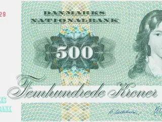 DK. 500 kr. seddel fra 1988