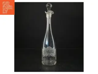 Glas Snapseflaske (str. H. 30 cm. 7 cm)
