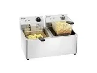 Friture SNACK IV A162812E dobbelt 2x8 L Bartscher - bordmodel