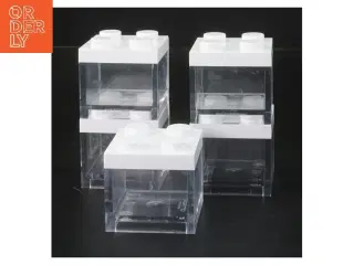 LEGO Plastik opbevaringsbokse fra Omada (str. 5 stk 5x5x4,5 cm)