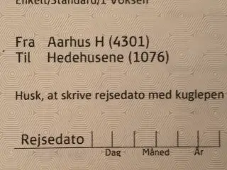 Aarhus H - Hedehusene/Roskilde