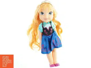 Dukke med langt hår og krone, Elsa fra Disney (str. 35x10 cm)