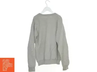Grå sweatshirt med tryk fra Fruit of the loom (str. S)