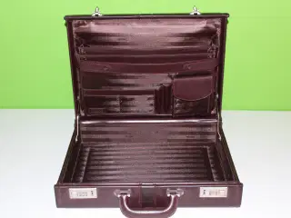 Smuk gammel brun kuffert / mappe