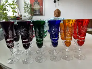 Bøhmisk krystal glas. 26 stk 