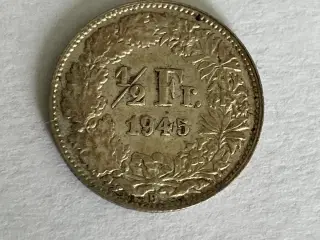 1/2 Franc Switzerland 1945