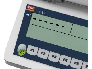 Butiksvægt – certificeret – 15 kg / 5 g – 2 LCD