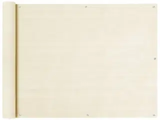 Altanafskærmning 90x500 cm HDPE cremefarvet